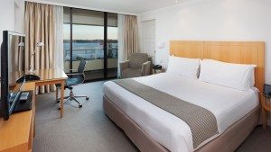 King Bed Premium River View Guest Room Crowne Plaza Perth
